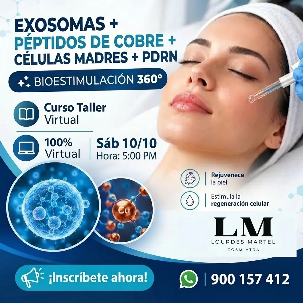 Bioestimulación 360°: Exosomas, Péptidos de Cobre, Células Madre y PDRN