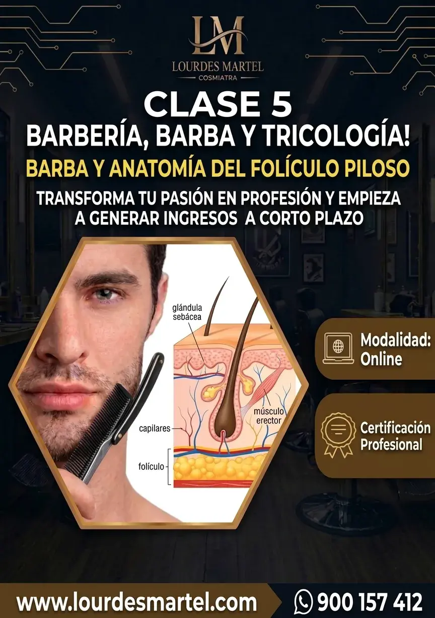 Barba y Anatomía del Folículo Piloso